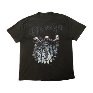 Vintage 1998 Cypress Hill Skeleton Rap Graphic T-Shirt